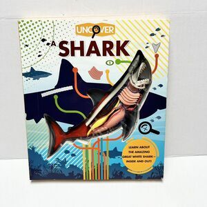 Uncover a Shark 2019 Anatomy Book Silver Dolphin Books Learning School Sea SEE
